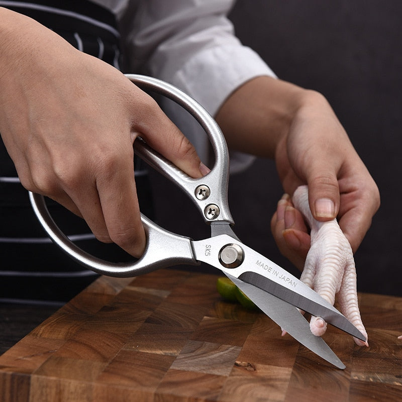 Multifunctional Kitchen Scissors Japanese Scissors Stainless Steel Chicken Bone Scissors Food Scissors Aluminum Alloy Scissors Dsers