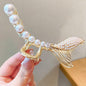 Pearl Hair Claw Set Clip for Women Gold Color Hairpins Metal Hair Accessories Geometric Hollow Pincer Barrette Crystal Clip Big Dsers