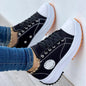 Women's Thick Soled Platform Canvas Sneakers Dsers