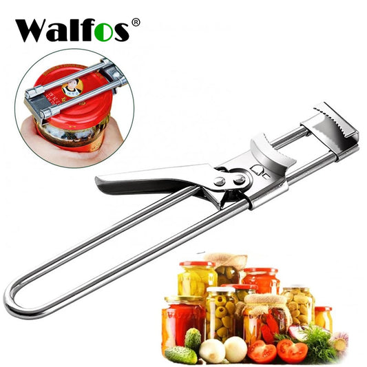 Professional Portable Adjustable Manual Stainless Steel Jar Lid Opener Gripper Can Opener Kitchen Supplies Accessories Dsers