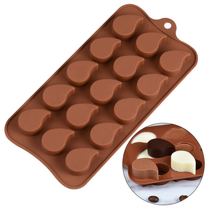 SILIKOLOVE 3D Chocolate Mold Silicone Chocolates Molds for Baking Nonstick Jelly Pudding Sugarcraft Mould DIY Kitchen Bakeware Dsers