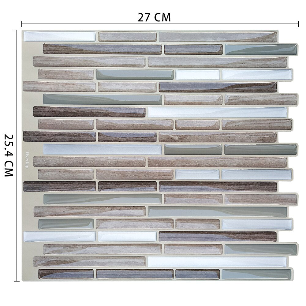 Removable Peel Self Adhesive Mosaic Marble Tile Backsplash Wall Sticker Vinyl Bathroom Kitchen Home Decor Dsers