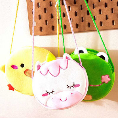 New Fashion Children Girls Shoulder Bag Cute Unicorn Animals Messenger Bag Kids Keys Coin Purse Cute Princess Mini Handbag