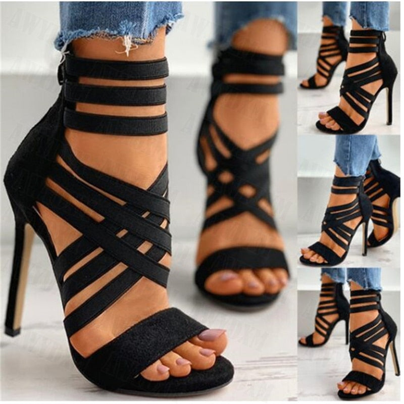 Women's Open Toe Gladiator High Heels Dsers