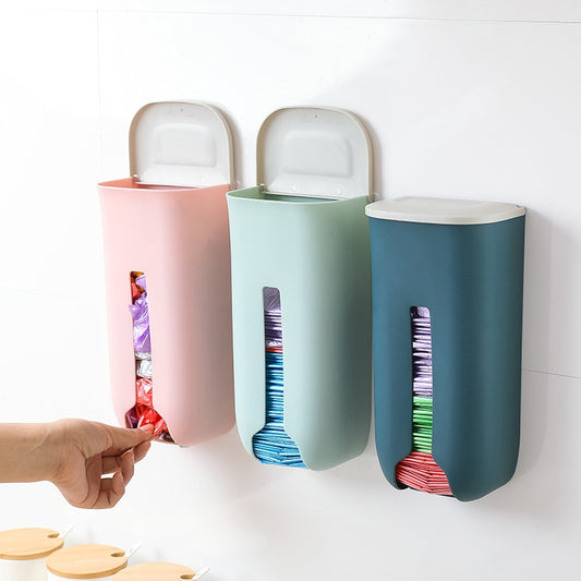 New Home Life Wall Hanging Kitchen Garbage Bag Storage Rack Kitchen Bathroom Plastic Bag Nordic Style Shoe Cover Storage Box Dsers