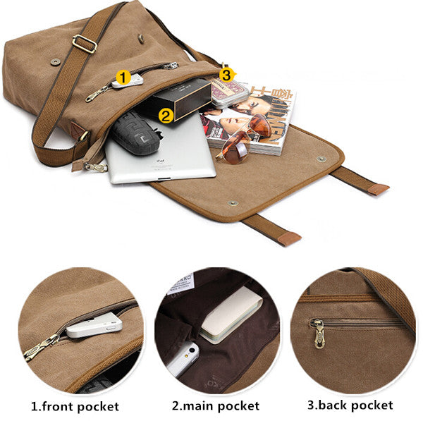 Men's Retro Style Canvas Travel Bag nihaodropshipping