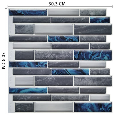 Mosaic Self Adhesive Backsplash Kitchen Bathroom Vinyl Wallpaper 3D Peel and Stick Wall Tiles Dsers