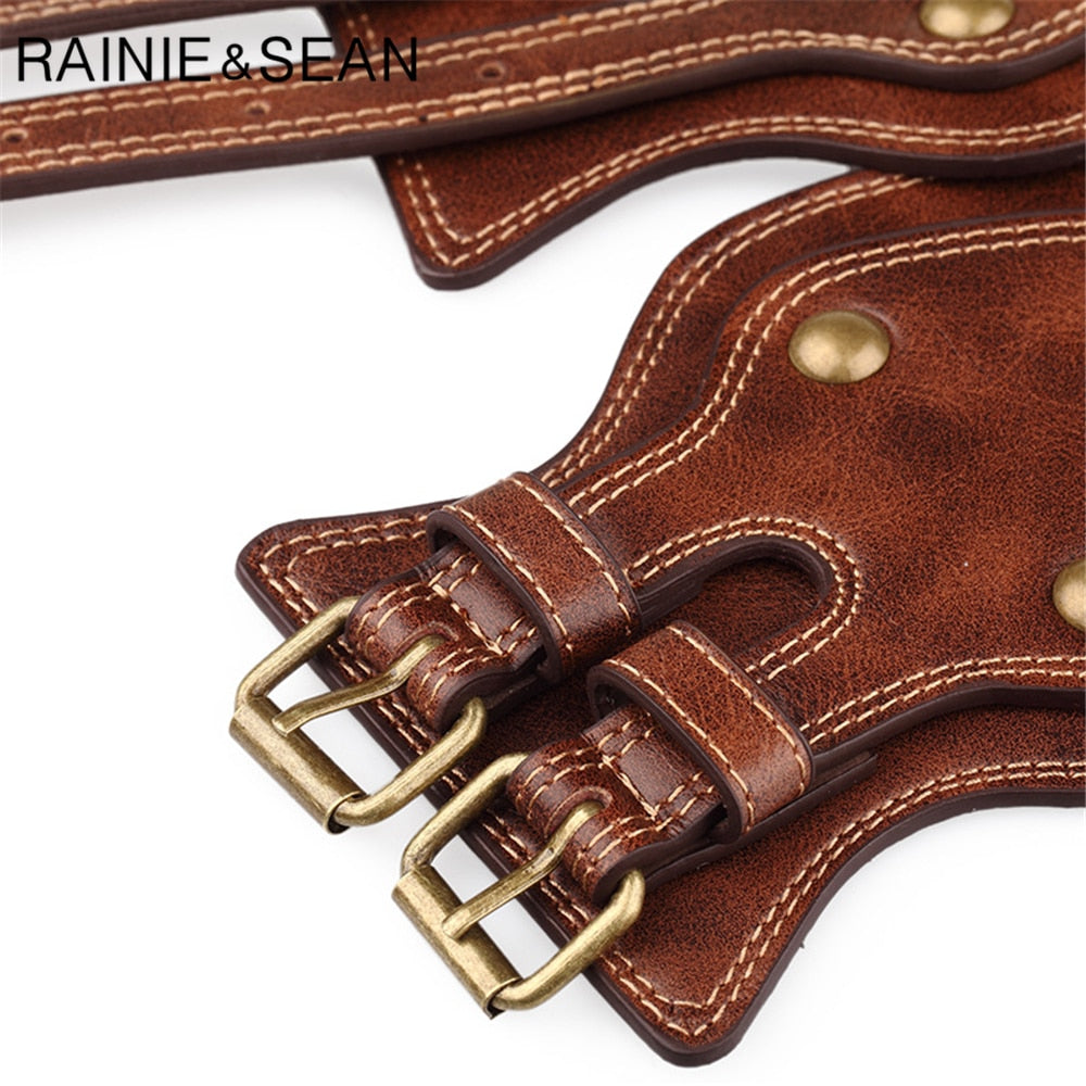 Women's Elastic Punk Rivet Waist Belt Dsers