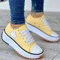 Women's Thick Soled Platform Canvas Sneakers Dsers