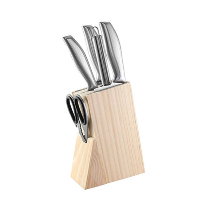 Stainless Steel Kitchen Knives Set Tools Kitchen Knife Scissors Knife Sharpener Chef Slicer Nakiri Paring Chopping Knife Holder Dsers