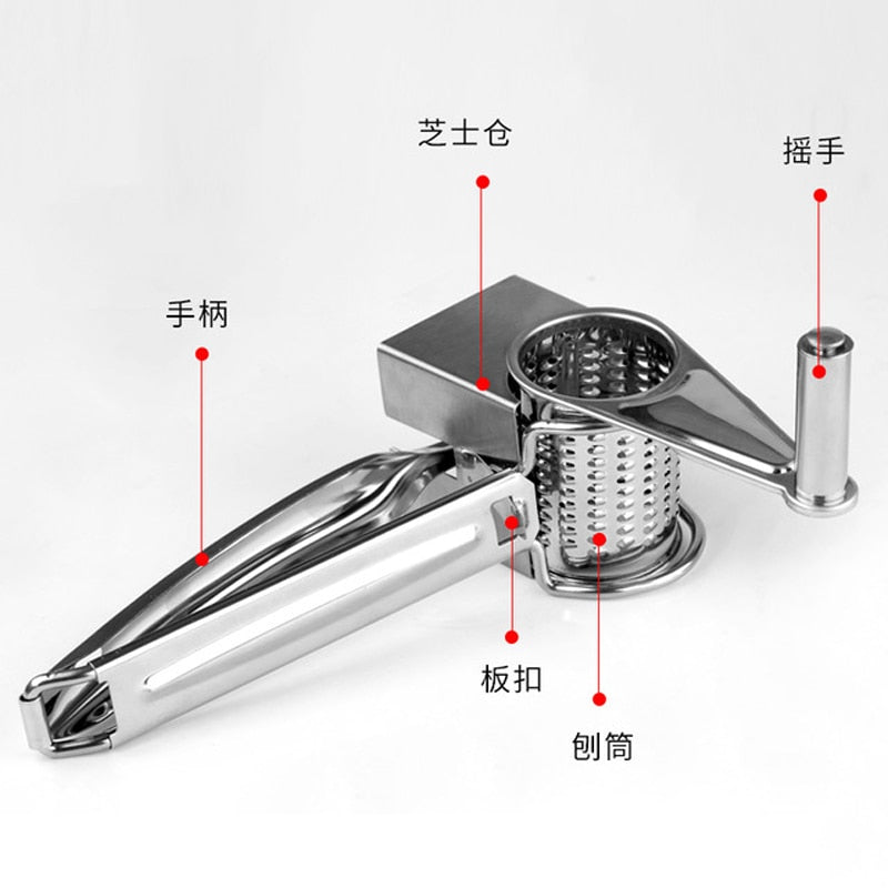 Rotary Cheese Grater Butter Knife Multifunction Stainless Steel Cheese Slicer Tools Knife Cheese Ralador Kitchen Gadgets Dsers