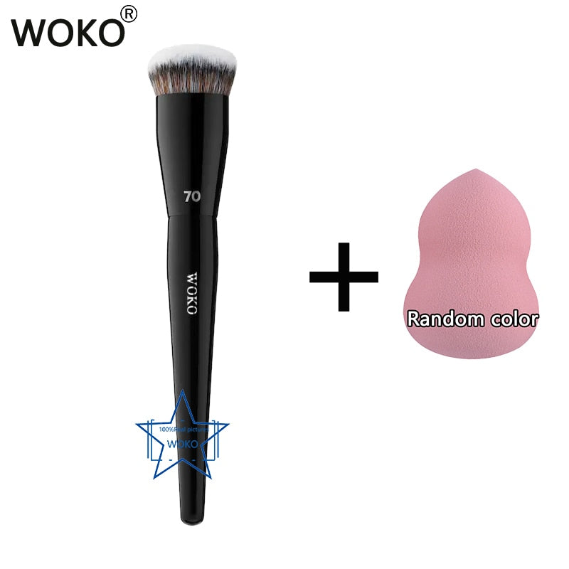 Pro 70 Big Foundation Brush Cream Foundation Makeup Brush Chubby Professional Synthetic Hair Face Contour Foundation Makeup Tool