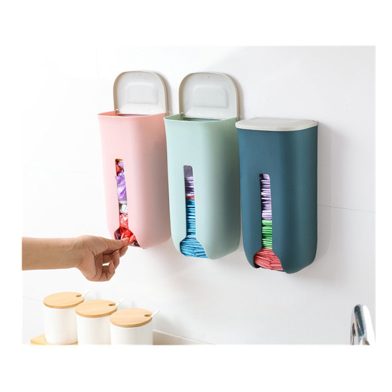 New Home Life Wall Hanging Kitchen Garbage Bag Storage Rack Kitchen Bathroom Plastic Bag Nordic Style Shoe Cover Storage Box Dsers