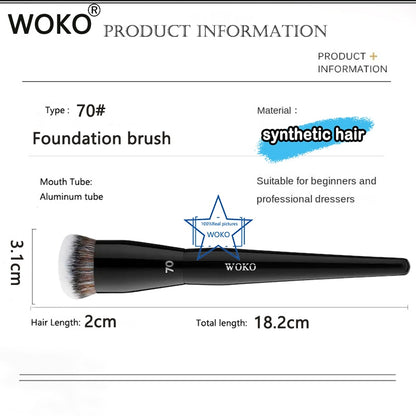 Pro 70 Big Foundation Brush Cream Foundation Makeup Brush Chubby Professional Synthetic Hair Face Contour Foundation Makeup Tool