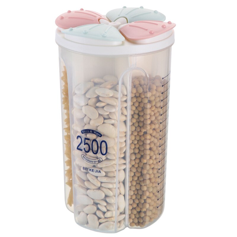 Sealed Storage Box Crisper Grains Food Storage Tank Household Kitchen Food Containers for Dry Cereals Measure Cups Kitchen Tool Dsers