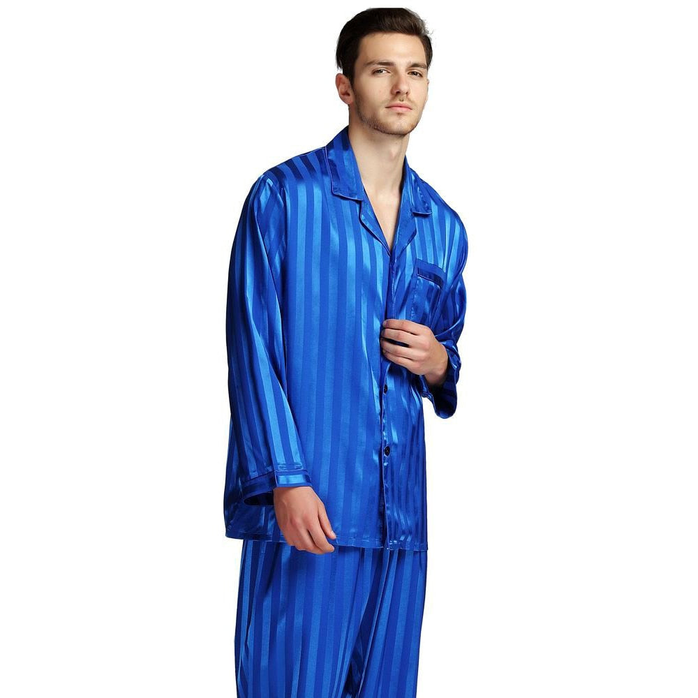 Men's Silk Loungewear Sets Dsers