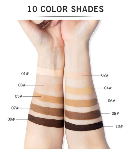 Hot Selling High Coverage Long-wear Matte Foundation 10 shades natural and perfect matte foundation