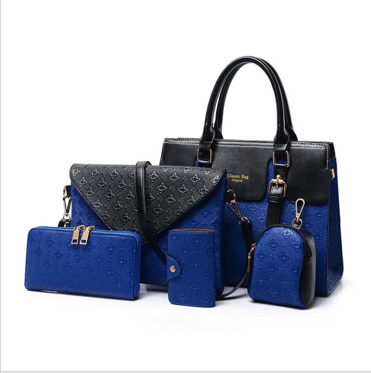 A set of Luxury Leather Handbags Black - DunbiBeauty, LLC