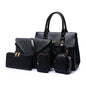 A set of Luxury Leather Handbags Black - DunbiBeauty, LLC