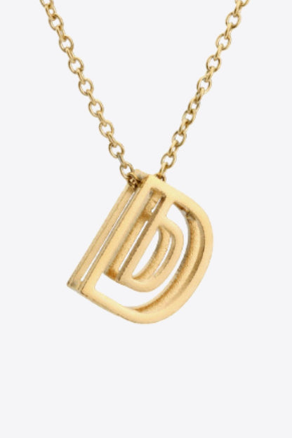 A to J Letter Pendant Nekclace - DunbiBeauty, LLC