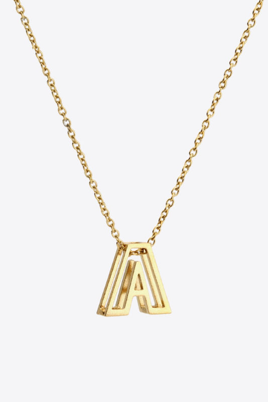 A to J Letter Pendant Nekclace - DunbiBeauty, LLC