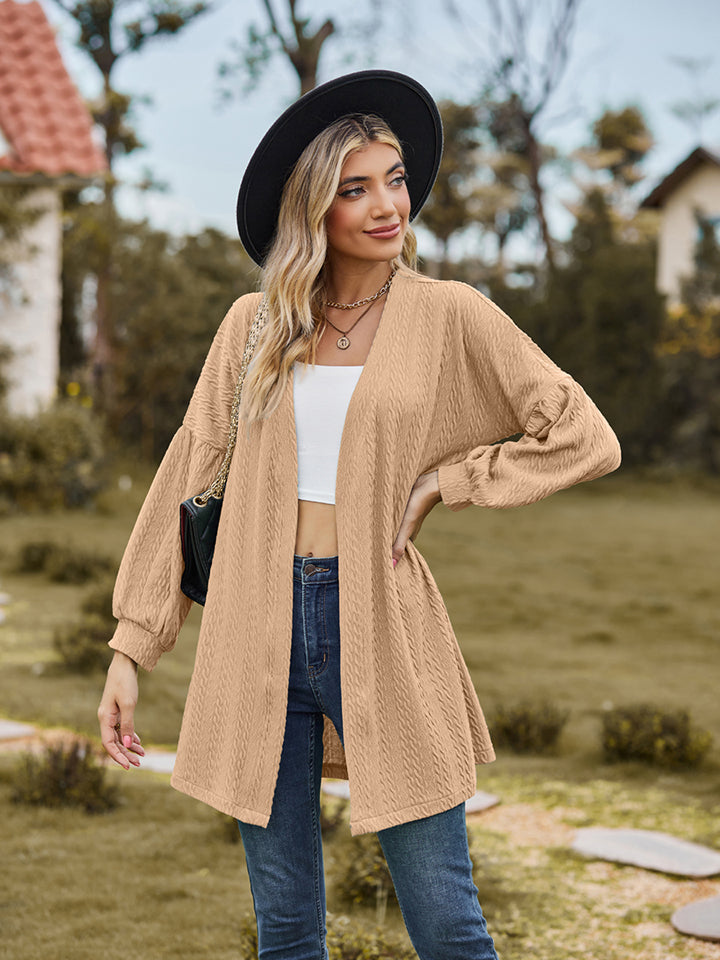 Open Front Longline Cardigan