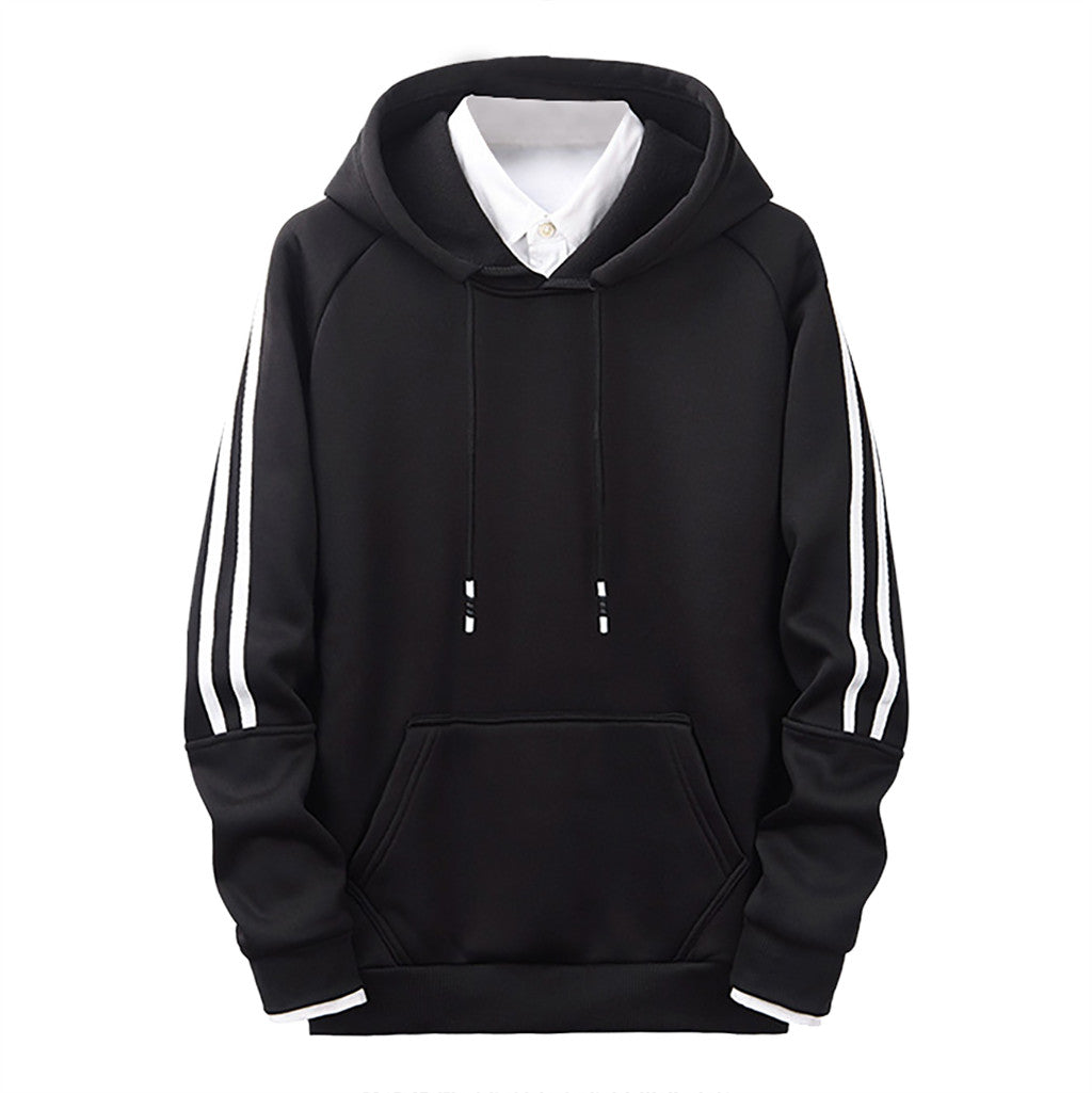 Stripe Stitching Comfortable Guards Hoodies Zendrop