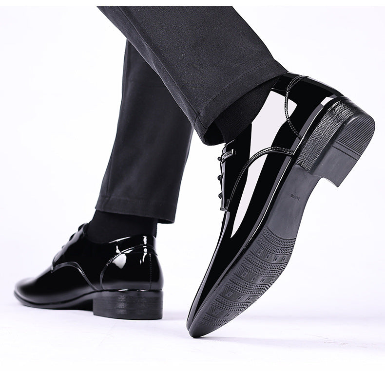 Men's Low-top Pointed Toe Business Leather Shoes