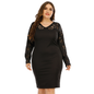 Plus Size Sexy V-Line Women's Long-Sleeved Dress Kiwidrop