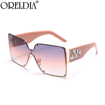 Oversized Rimless Sunglasses Zendrop