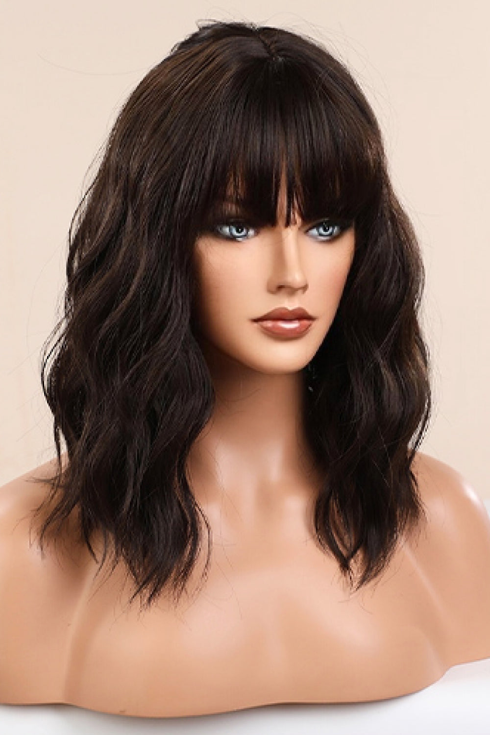 Natural Looking Synthetic Full Machine Bobo Wigs 12'' Trendsi