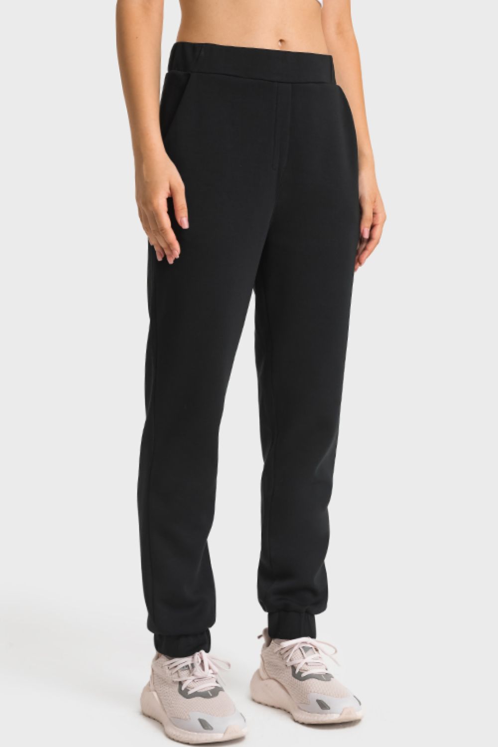 Pull-On Joggers with Side Pockets Trendsi