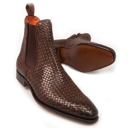 Woven Square Head Men's Low Profile Boots