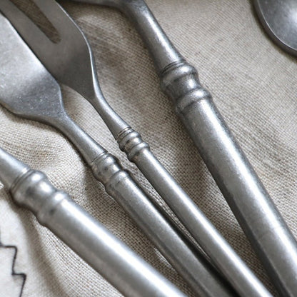 A66 Beautiful Scrub Kitchen Western Cutlery Set Steak Coffee Dessert Series Retro Special Tableware - DunbiBeauty, LLC