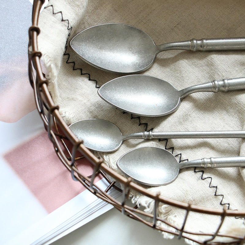 A66 Beautiful Scrub Kitchen Western Cutlery Set Steak Coffee Dessert Series Retro Special Tableware - DunbiBeauty, LLC