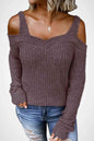 Long Sleeve Cold Shoulder Sweater