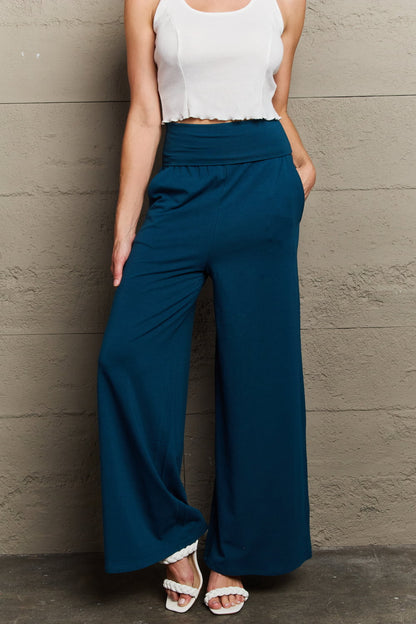 Culture Code My Best Wish Full Size High Waisted Palazzo Pants