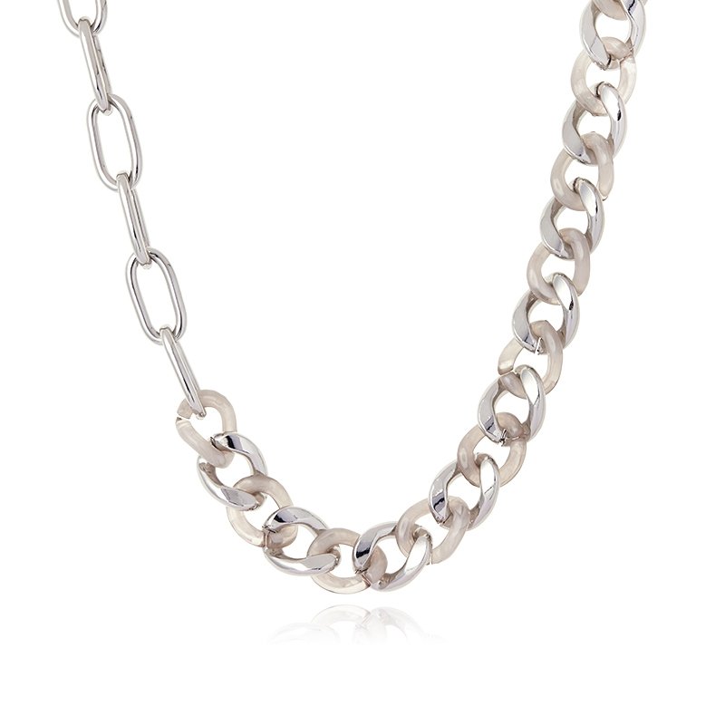 Acrylic Clavicle Chain Necklace - DunbiBeauty, LLC