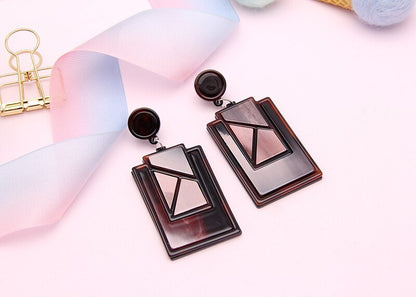 Acrylic Geometric Aesthetic Earrings - DunbiBeauty, LLC