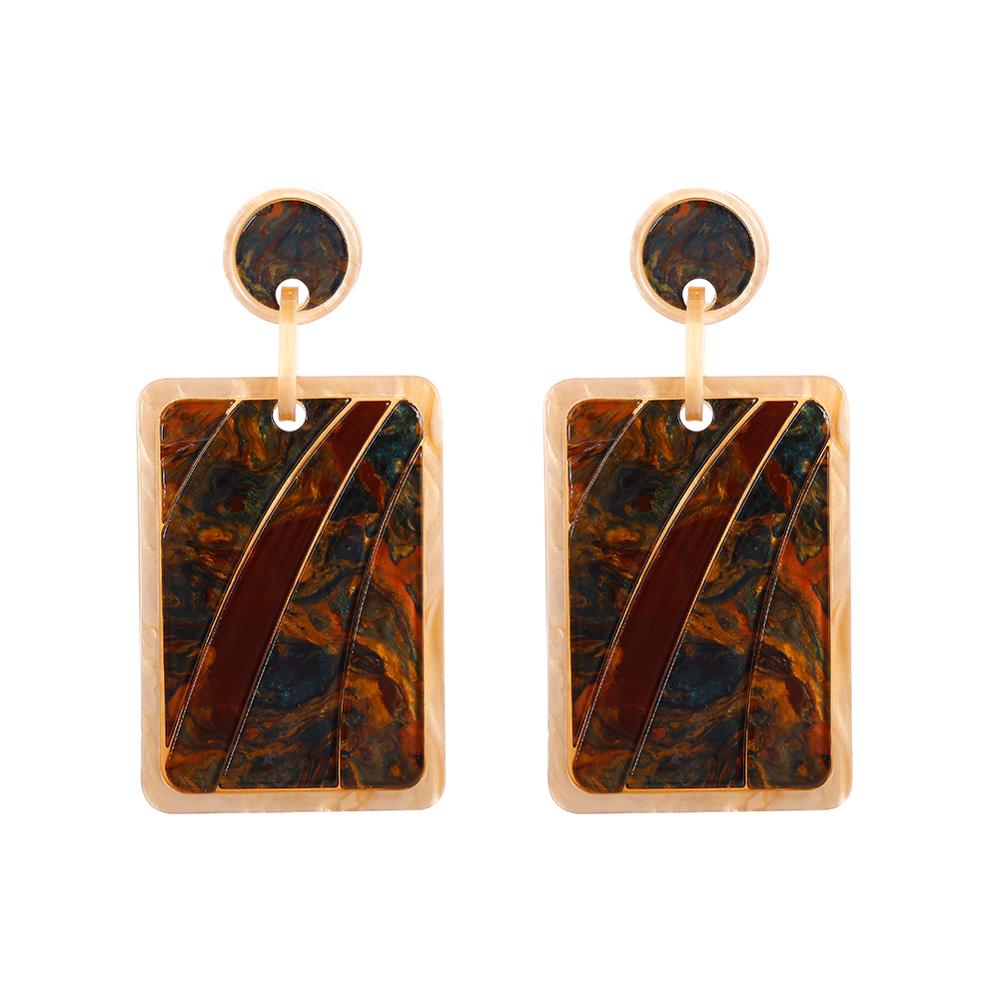 Acrylic Geometric Drop Earrings - DunbiBeauty, LLC