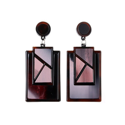 Acrylic Geometric Drop Earrings - DunbiBeauty, LLC