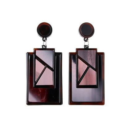 Acrylic Geometric Drop Earrings - DunbiBeauty, LLC