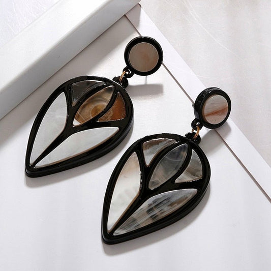 Acrylic Geometric Drop Earrings - DunbiBeauty, LLC