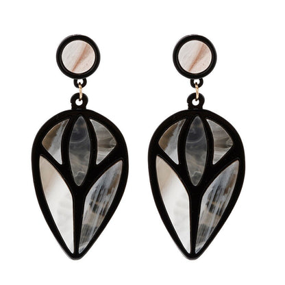 Acrylic Geometric Drop Earrings - DunbiBeauty, LLC