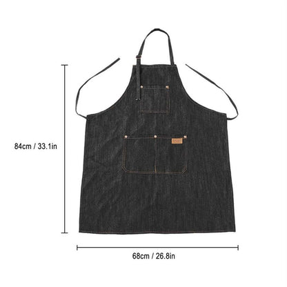 Adjustable Salon Hair Cutting Hairdresser Barber Denim Haircutting Apron Cloth For Woman Men Baking Restaurant Kitchen Cooking - DunbiBeauty, LLC