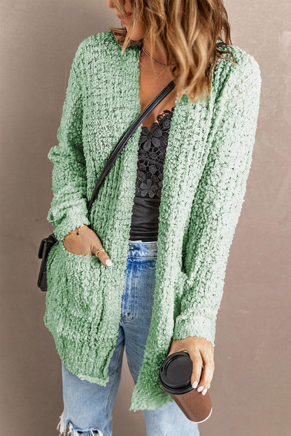 Pebble Beach Textured Cardigan Kiwidrop