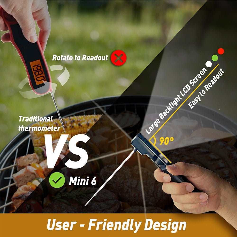 AidMax Mini6 Instant Read Waterproof Digital Electronic Kitchen Cooking BBQ Grill Meat Thermometer For Oven - DunbiBeauty, LLC