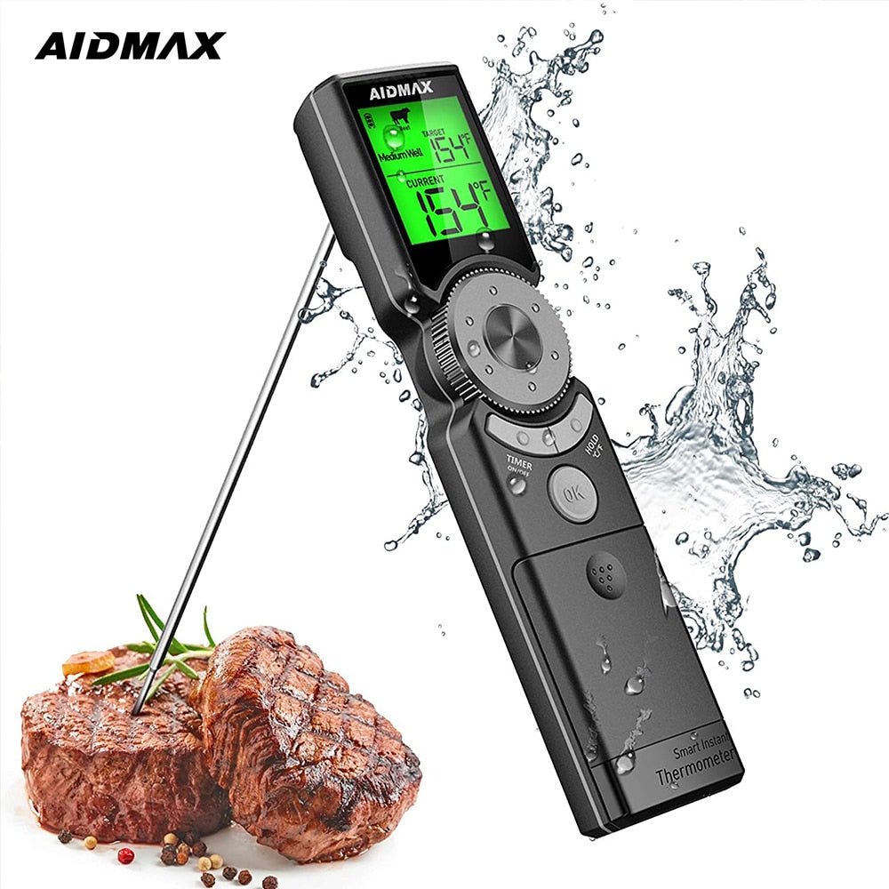 AidMax Mini6 Instant Read Waterproof Digital Electronic Kitchen Cooking BBQ Grill Meat Thermometer For Oven - DunbiBeauty, LLC