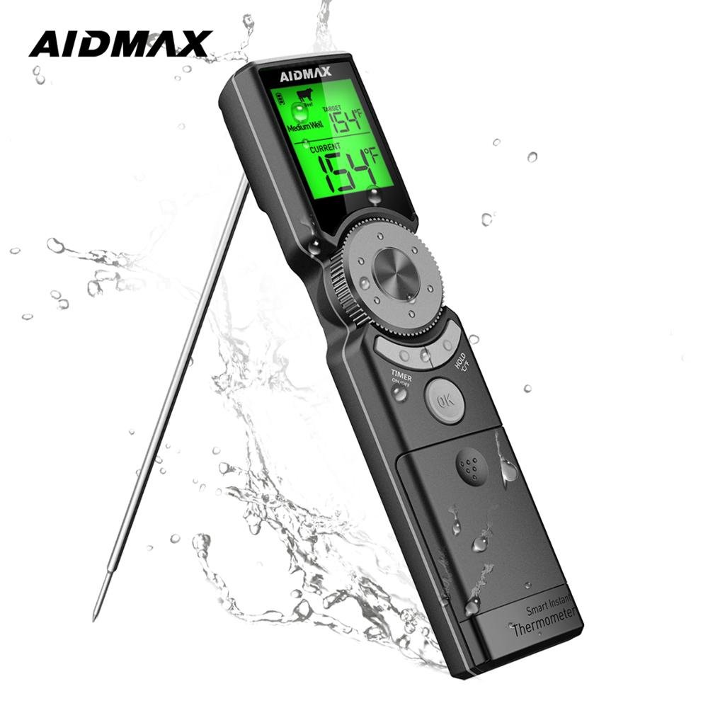 AidMax Mini6 Instant Read Waterproof Digital Electronic Kitchen Cooking BBQ Grill Meat Thermometer For Oven - DunbiBeauty, LLC