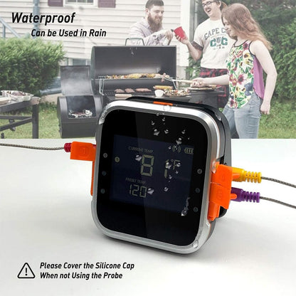 AidMax WR01 Digital Wireless BBQ Meat Thermometer Grill Oven Thermomet With Stainless Steel Probe Cooking Kitchen Thermometer - DunbiBeauty, LLC